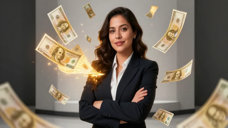 Profesional mexicano confiado con oro digital