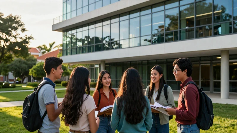 Estudiantes mexicanos colaboran en universidad moderna
