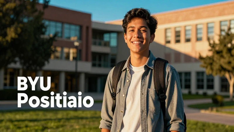 Sé positivo y estudia con éxito en BYU