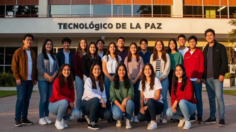 Retrato de jóvenes mexicanos en el Tecnológico de La Paz