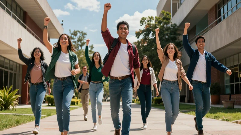 Estudiantes mexicanos triunfan en campus moderno