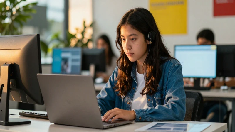 Estudiante mexicano en entorno digital cinematográfico
