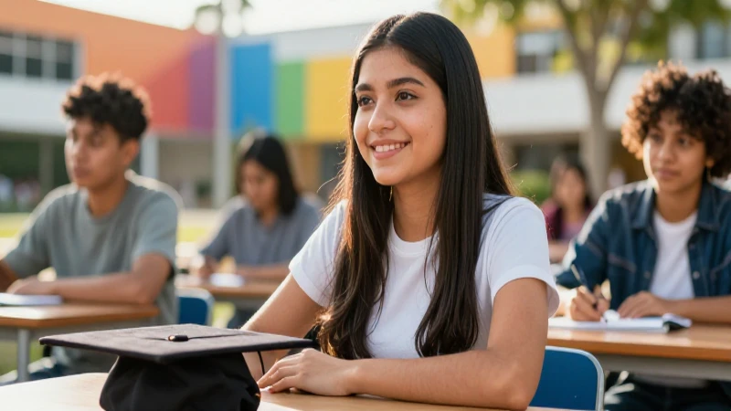 Estudiante mexicano exitoso en entorno moderno