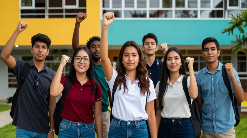 Jóvenes mexicanos celebran su éxito académico