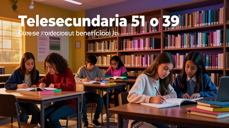 Comparativa: Telesecundaria 51 vs 39
