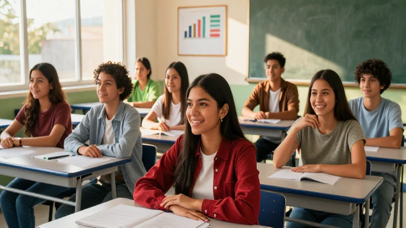 Clases mexicanas vibrantes con luz dorada