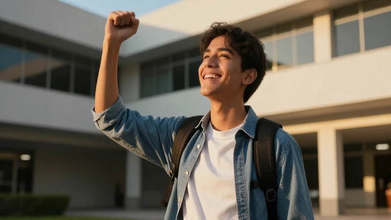 Joven éxito mexicano en atmósfera cinematográfica