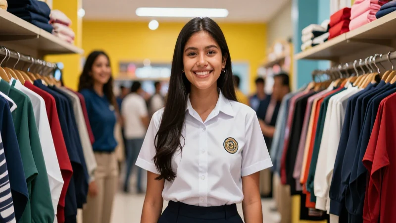 Joven mexicano sonriente en tienda moderna