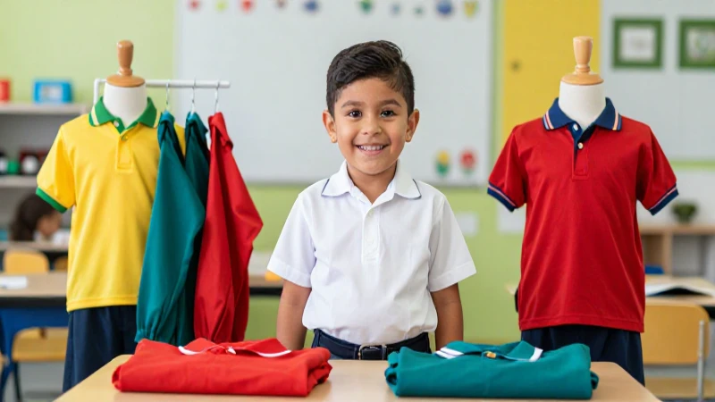 Niño mexicano en uniforme vibrante
