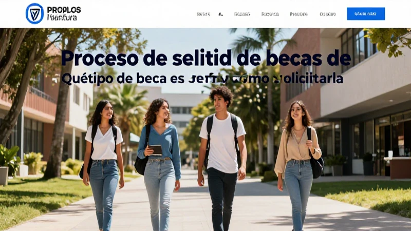 Joven mexicano busca beca en campus soleado