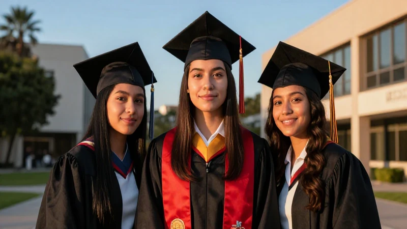 Estudiante mexicano vibrante en campus moderno