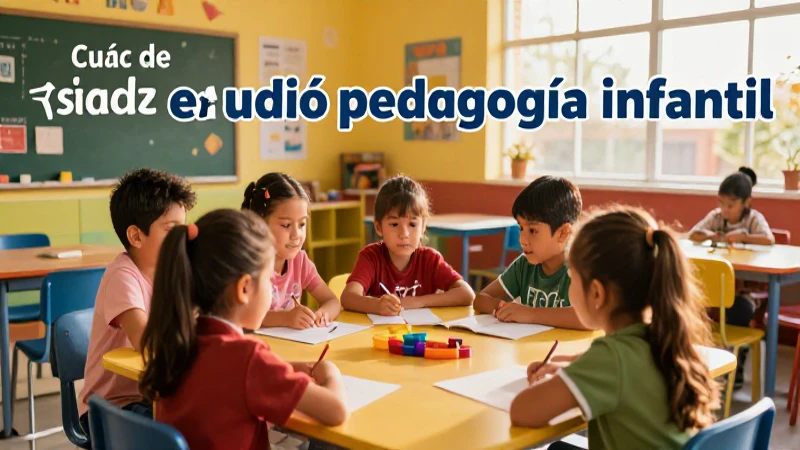 Niños aprendiendo en pedagogía infantil