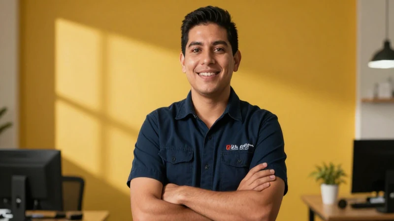 Joven mexicano profesional, optimismo y alta calidad