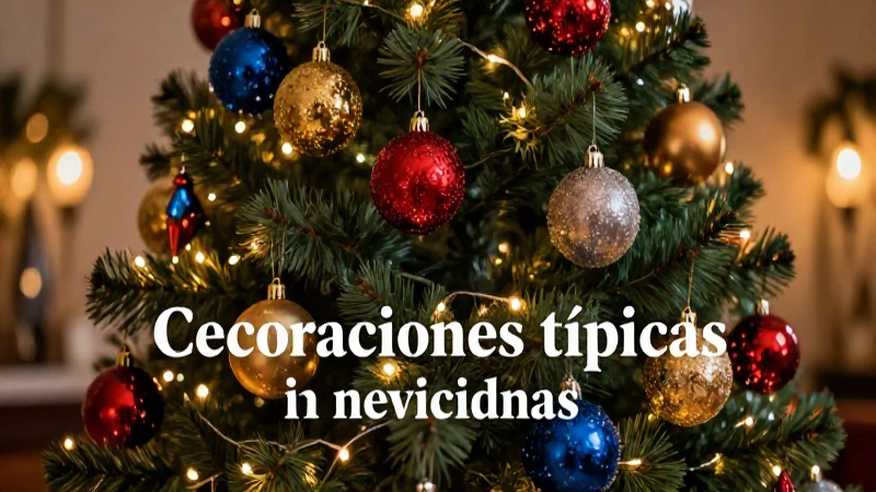 Tradiciones navideñas vibrantes con ornatos mexicanos