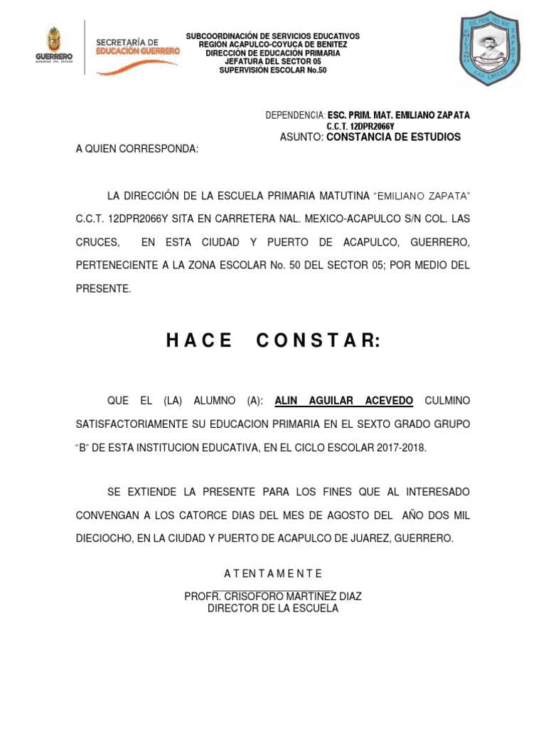 Trámite fácil y rápido de constancia de estudios de secundaria
