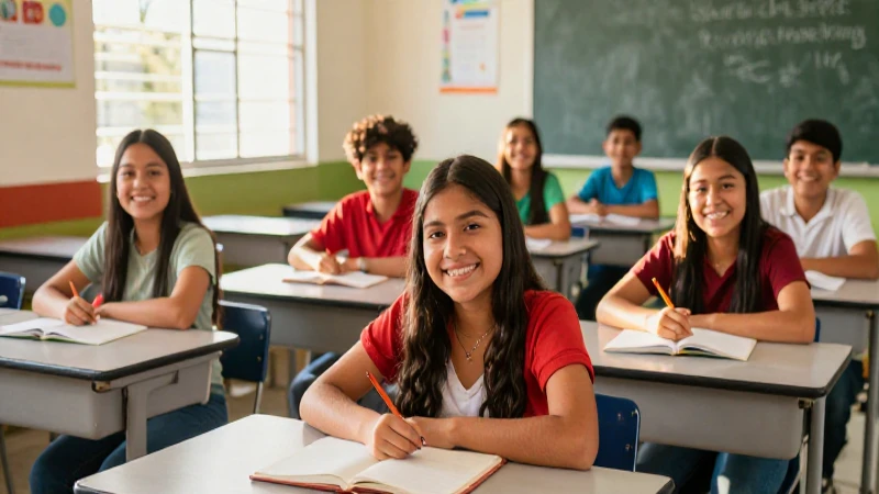 Dónde puedo tramitar mi certificado de secundaria de forma rápida y sencilla 87 Estudiantes mexicanos felices en aula iluminada