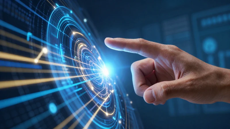 Manos digitales activan transacción financiera vibrante