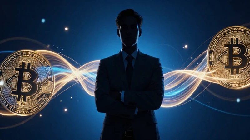 Silueta profesional en flujo digital brillante