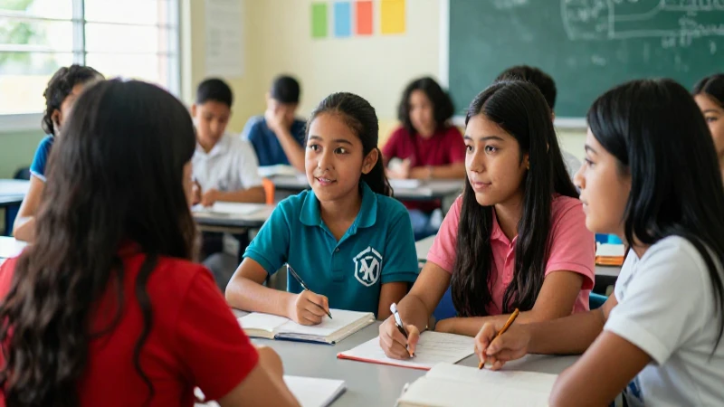 Estudiantes mexicanos en aprendizaje colaborativo