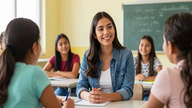Tutora eficiente apoyando el éxito académico