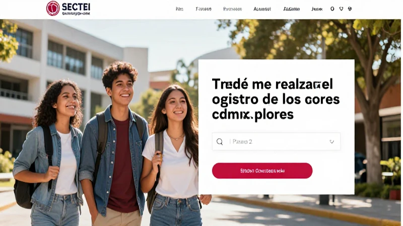 Inicia sesión en Sectei CDMX para registrar tus pilares