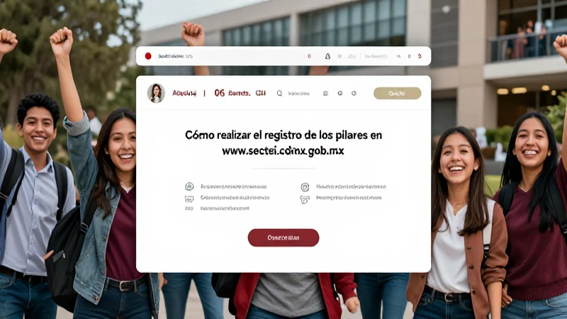 Registra tus pilares con los documentos necesarios en el sitio web oficial