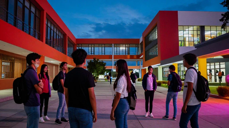 Ubicación y vida en la Preparatoria No. 2 de la UANL