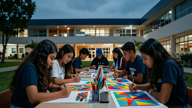 Arte vibrante de estudiantes mexicanos