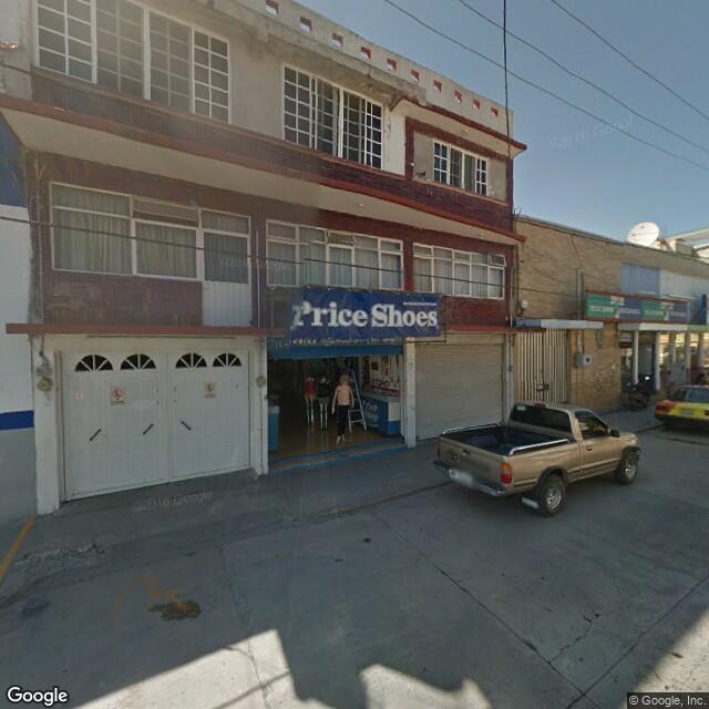 Ubicación de la sucursal de Price Shoes en el centro de la ciudad