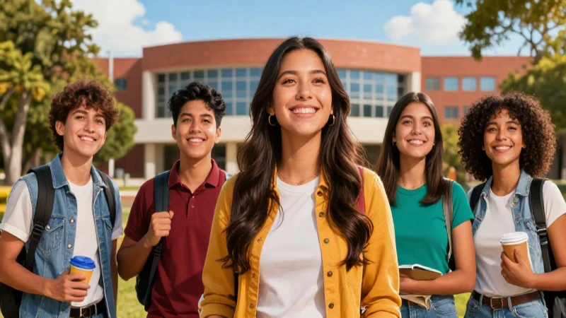 Ilustración esperanzadora de estudiante mexicano