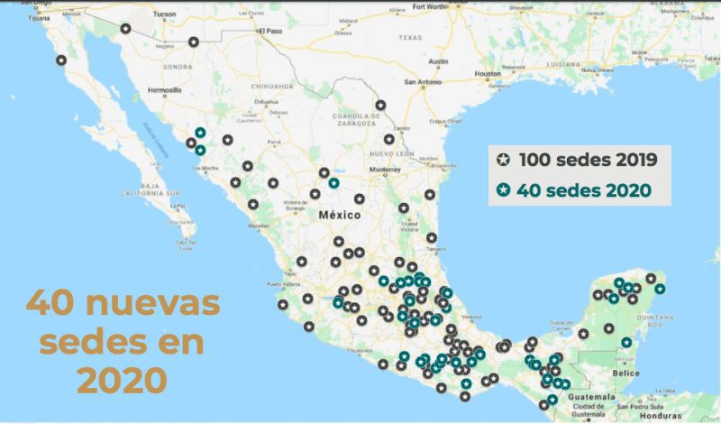 Ubicación de la Universidad Benito Juárez en Chiapas