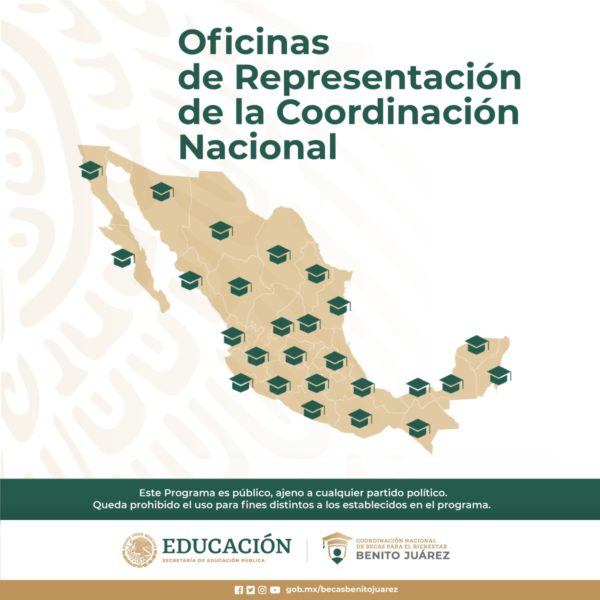 Ubicación de las oficinas de becas Benito Juárez en León, GTO