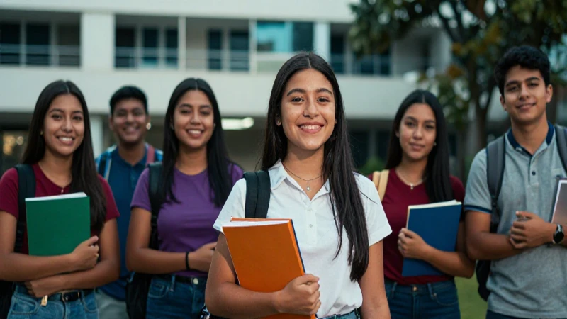 Jóvenes universitarios mexicanos vibrantes y modernos