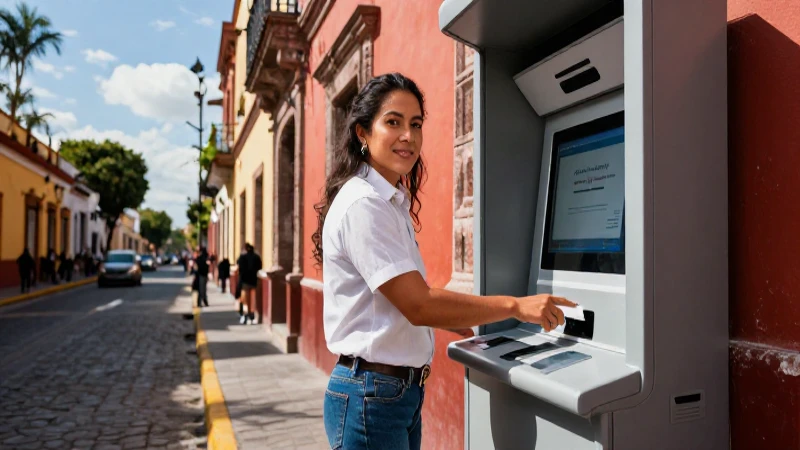 Mexicano en Puebla interactúa con tecnología moderna