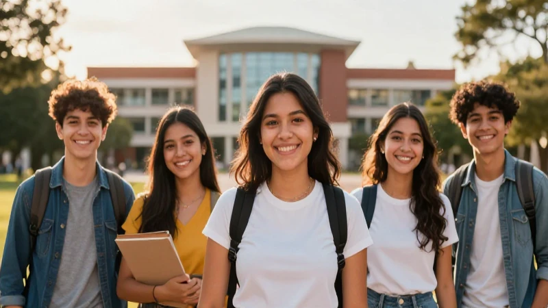 Joven mexicano sonríe ante el futuro en el campus