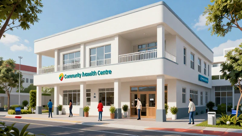 Centro de salud moderno, vibrante y diverso