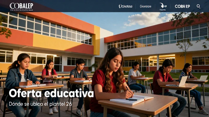 Oferta educativa COBAEP: Plantel 26