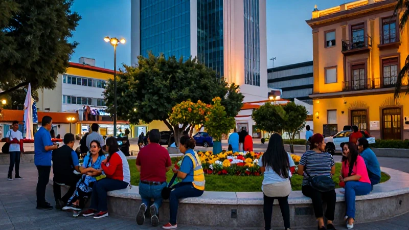Servicios en explanada de Venustiano Carranza