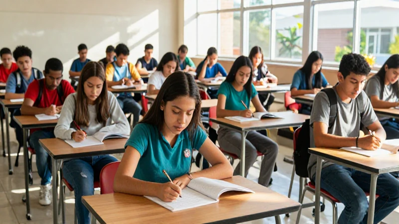 Estudiantes mexicanos modernos en campus universitario