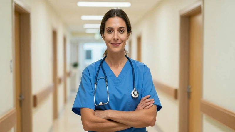 Enfermera hospital moderna y detallada