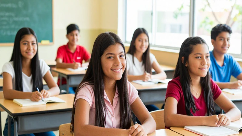 Estudiante sonriente celebra el éxito académico