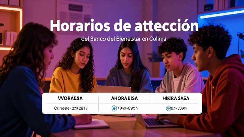 Horarios y dirección del Banco del Bienestar en Colima