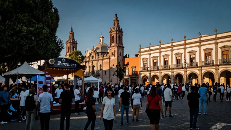 Eventos y cultura vibrante en la plaza de Morelia