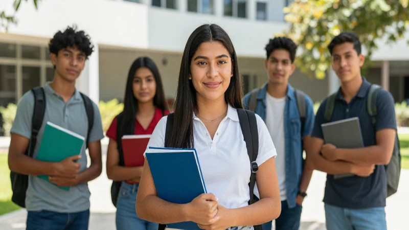 Estudiante mexicano triunfa en moderno campus vibrante