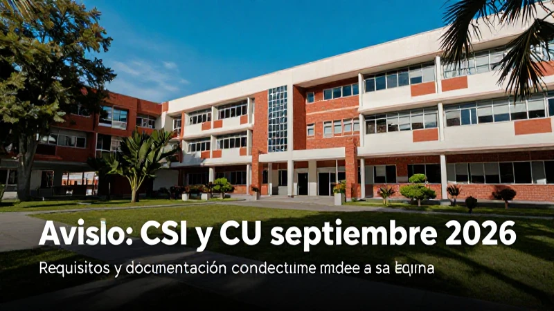 Requisitos y documentación para la cita universitaria