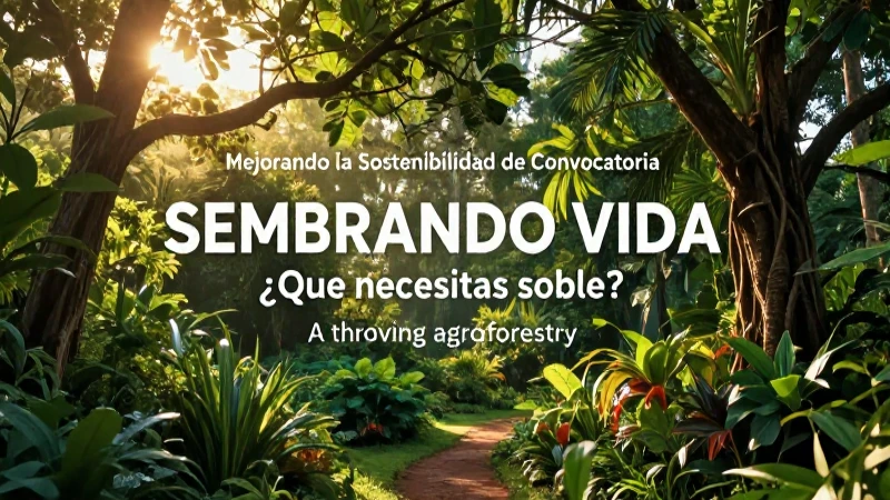 Agroforestería: clave para la sostenibilidad ambiental