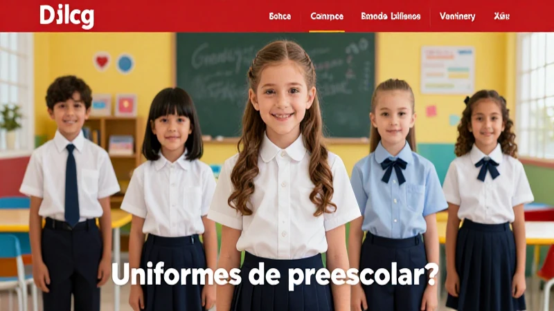 Uniformess preescolares de alta calidad