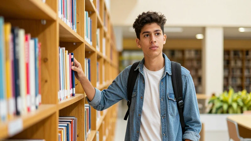 Joven estudiante mexicano simboliza la oportunidad educativa