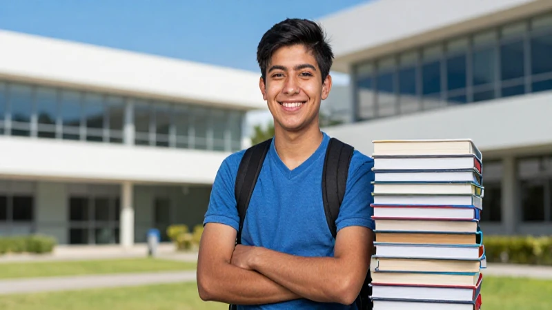 Retrato vibrante de estudiante universitario mexicano