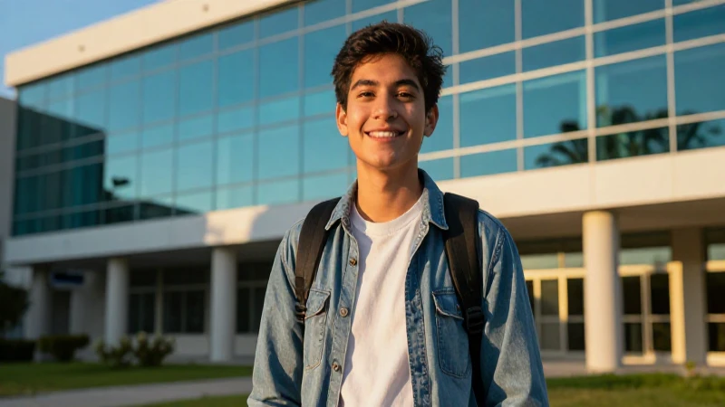 Joven mexicano optimista, éxito universitario